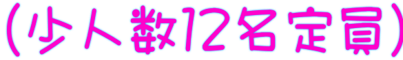 (少人数12名定員)